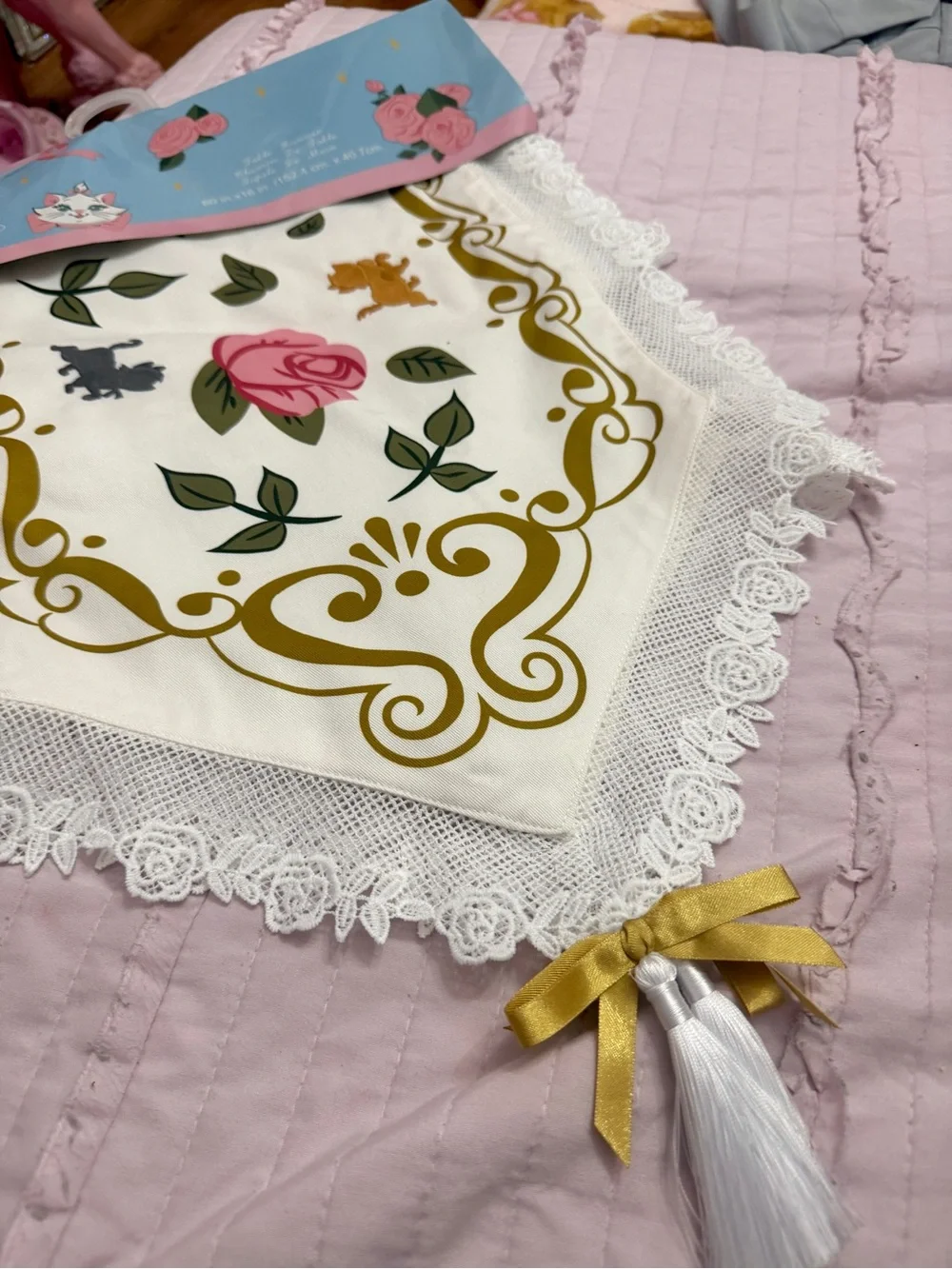 Disney Parks Marie Berlioz Toulouse Table Runner The Aristocats by Ann Shen NWT
